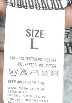 QED London Womens Multicoloured Geometric Harem Trousers L