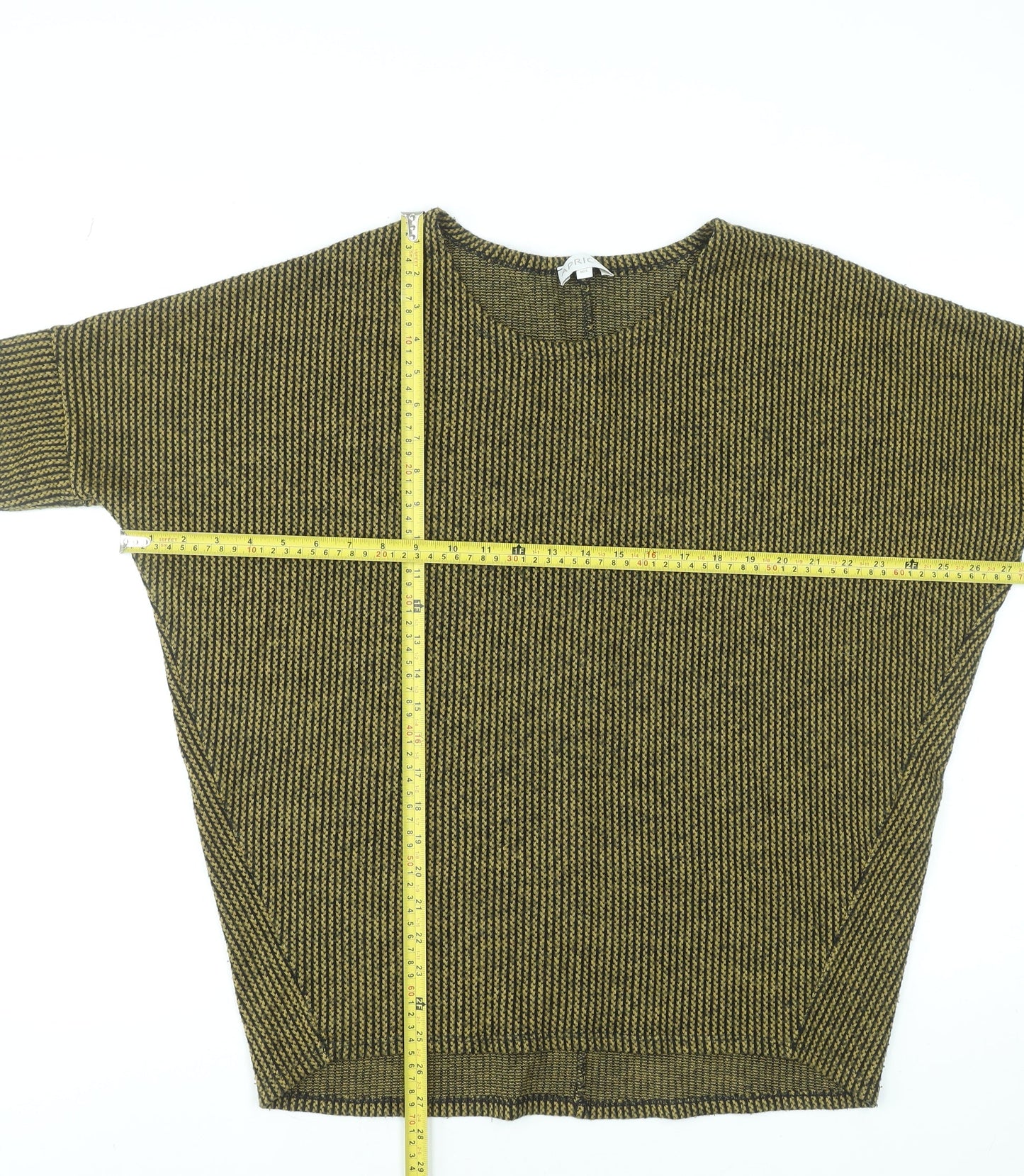 Womens UK Size M Apricot Green Basic T-Shirt