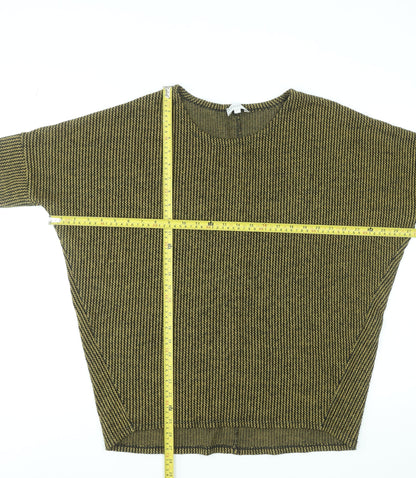 Womens UK Size M Apricot Green Basic T-Shirt