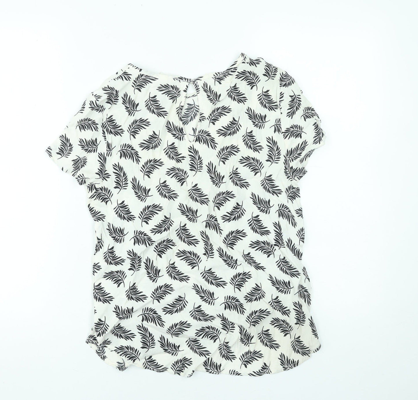 Womens UK Size 10 H&M White Basic Blouse