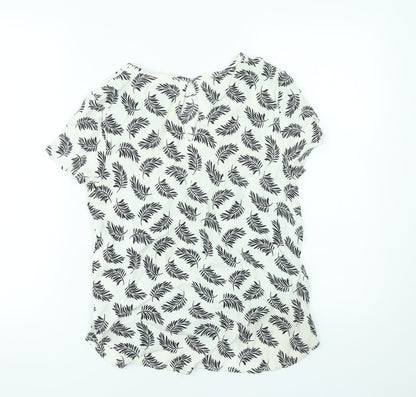 Womens UK Size 10 H&M White Basic Blouse