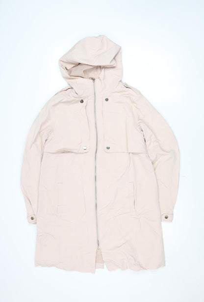 Womens UK Size 10 Gallery Beige Parka Coat