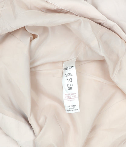 Womens UK Size 10 Gallery Beige Parka Coat