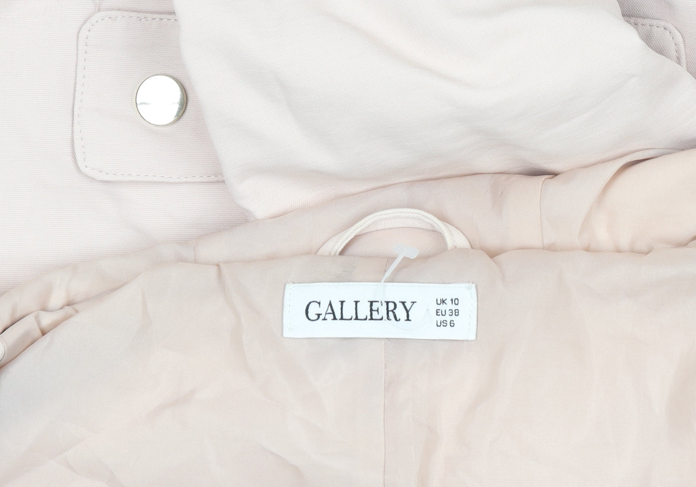 Womens UK Size 10 Gallery Beige Parka Coat