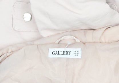 Womens UK Size 10 Gallery Beige Parka Coat