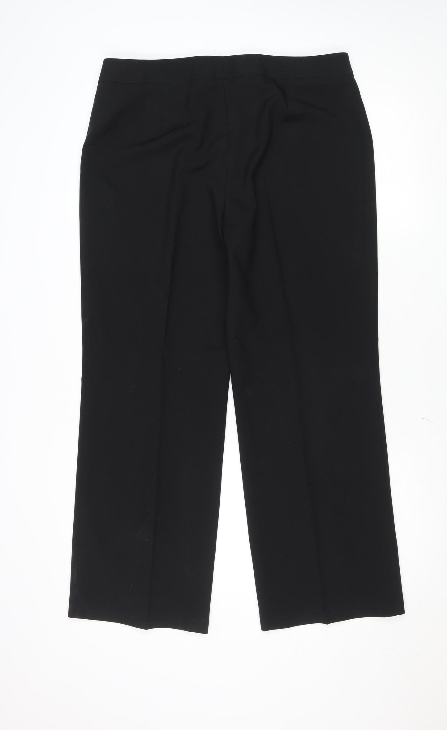 Womens UK Size 14 Marks and Spencer Regular Fit Dress Pants Black Trousers