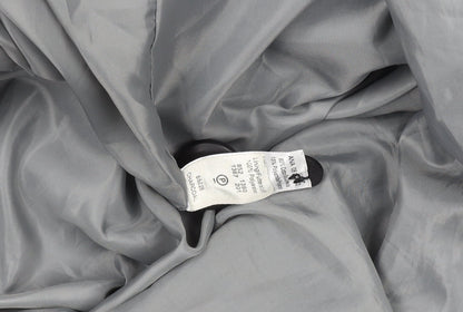 George Men's Grey L Cotton Blend Mid-Length Overcoat Size L