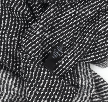 George Women’s Grey Striped Collared Long Sleeve Knit Cardigan XL