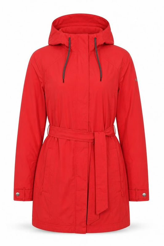 Womens UK Size S Columbia Red Parka Coat