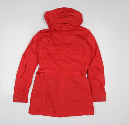 Womens UK Size S Columbia Red Parka Coat
