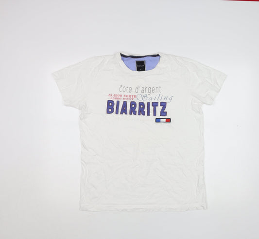 Mens UK Size S Galileo White  T-Shirt