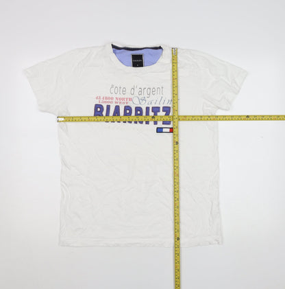 Mens UK Size S Galileo White  T-Shirt