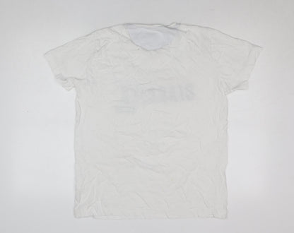 Mens UK Size S Galileo White  T-Shirt