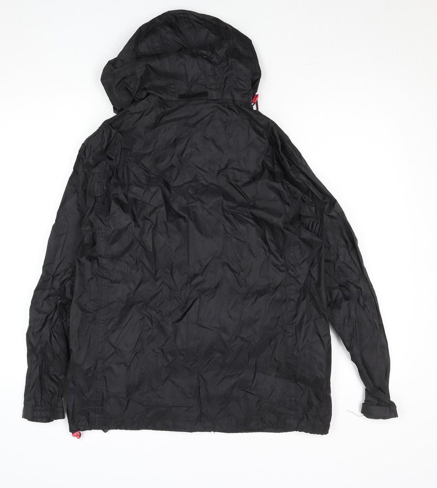 Womens UK Size 12 Jack In A Pack Black Rain Coat