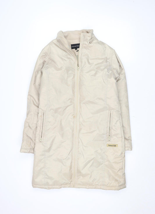 Womens UK Size 10 Roberto Celli Beige Puffer Jacket