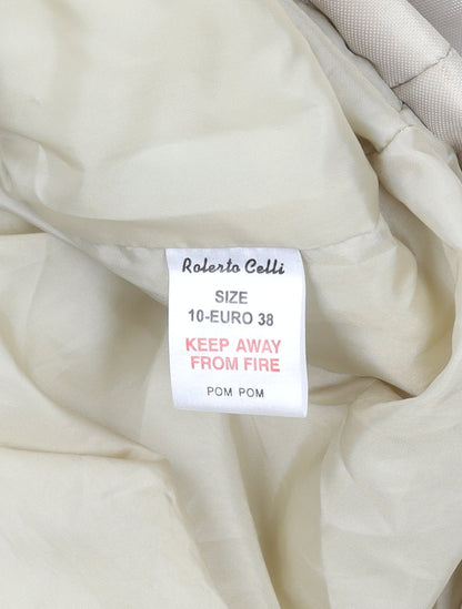Womens UK Size 10 Roberto Celli Beige Puffer Jacket