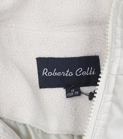 Womens UK Size 10 Roberto Celli Beige Puffer Jacket