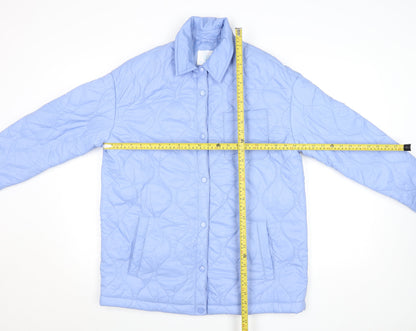 Primark Women’s Blue Quilted Nylon Jacket XS Lightweight Casual
