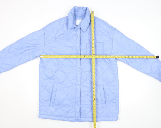 Primark Women’s Blue Quilted Nylon Jacket XS Lightweight Casual