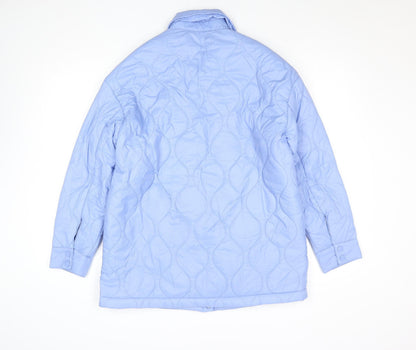 Primark Women’s Blue Quilted Nylon Jacket XS Lightweight Casual