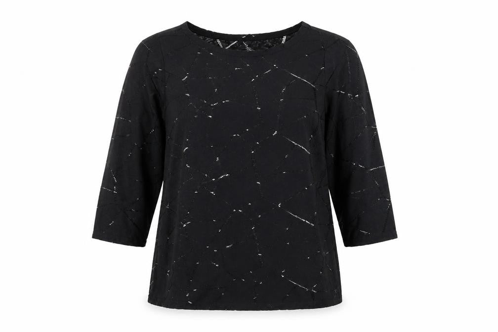 Womens UK Size L VERO MODA Black Tunic Blouse