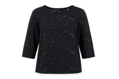 Womens UK Size L VERO MODA Black Tunic Blouse
