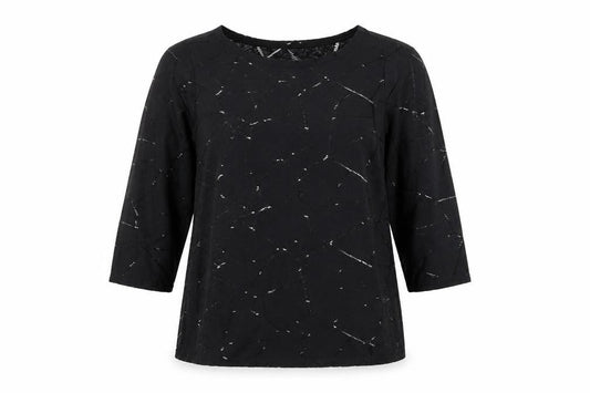 Womens UK Size L VERO MODA Black Tunic Blouse