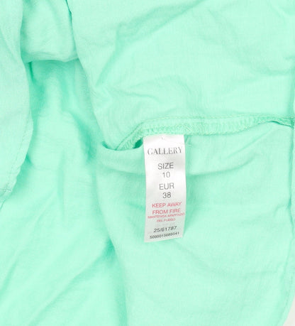 Womens UK Size 10 Gallery Green Basic Button-Up