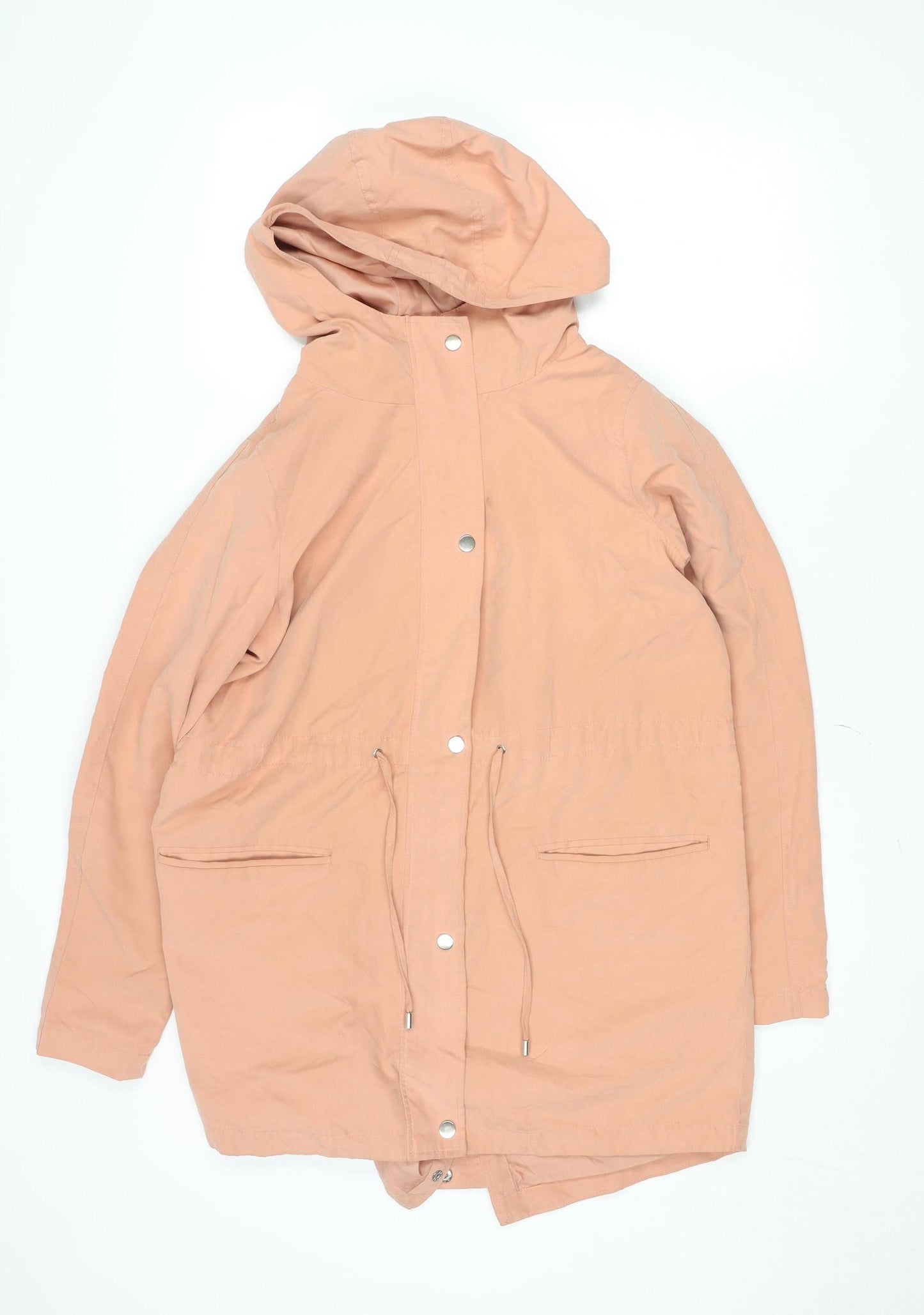 Womens UK Size XS VILA Pink Parka Coat