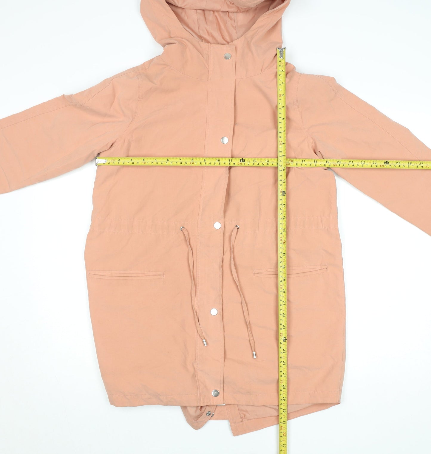 Womens UK Size XS VILA Pink Parka Coat