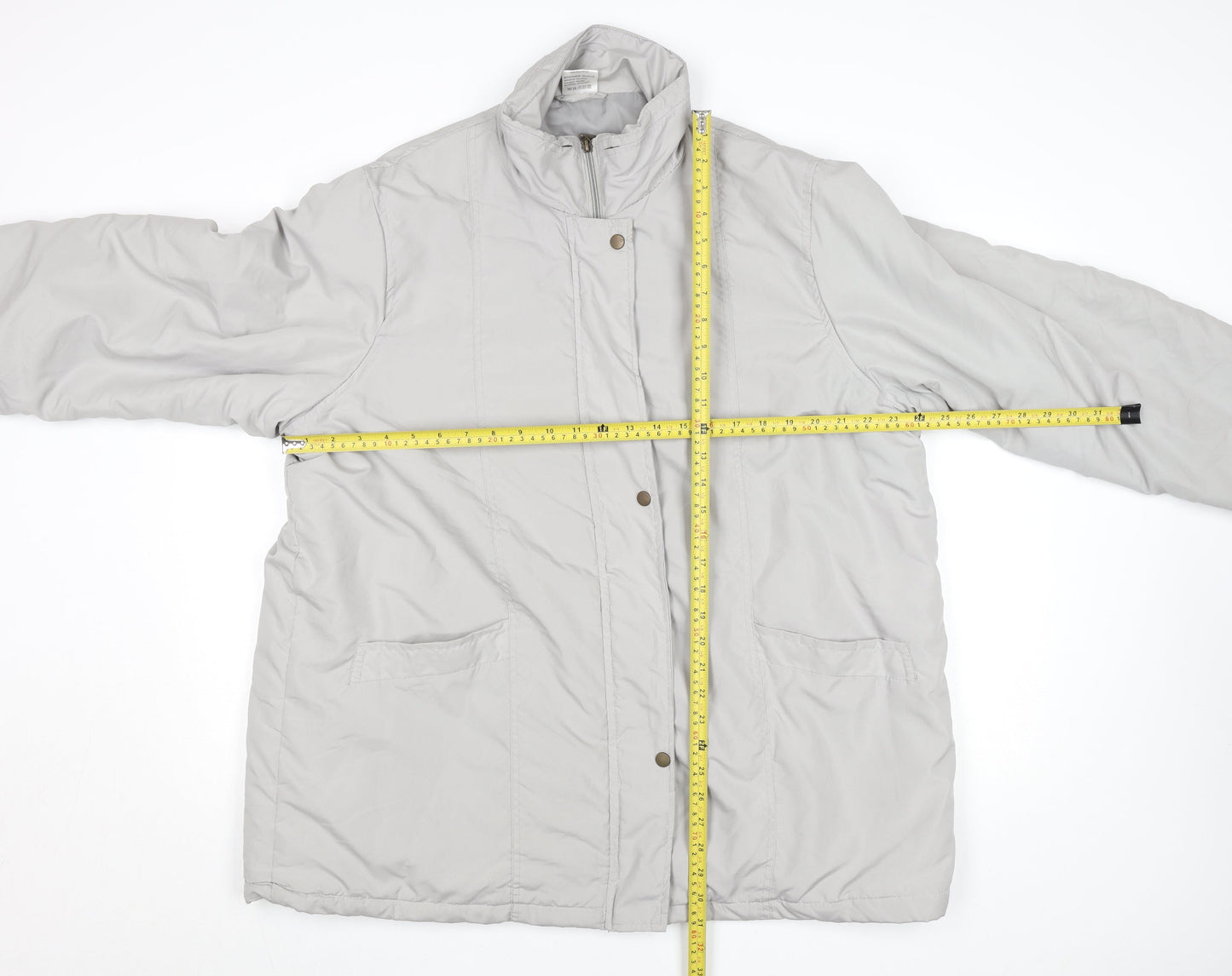 Womens UK Size L Unknown Grey Puffer Jacket