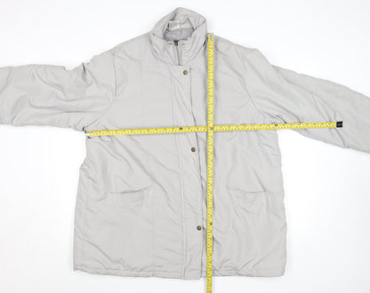 Womens UK Size L Unknown Grey Puffer Jacket