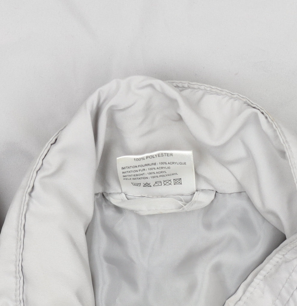 Womens UK Size L Unknown Grey Puffer Jacket