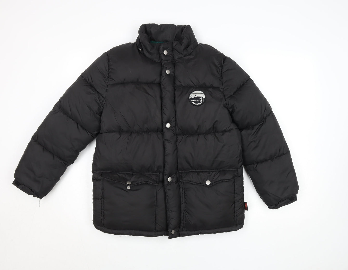 Boys UK Size 11 Years H&M Black Puffer Jacket