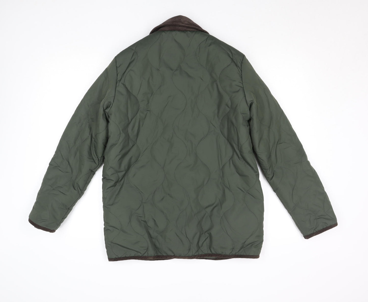 Primark Cares Men's Green Quilted Padded Jacket XS