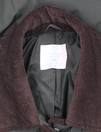 Primark Cares Men's Green Quilted Padded Jacket XS