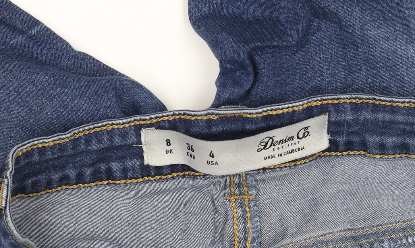 Womens UK Size 8 Denim Co. Slim Fit Skinny Blue Jeans