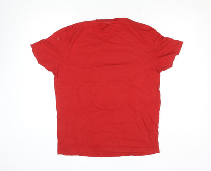 Mens UK Size XL JACK & JONES Red  T-Shirt