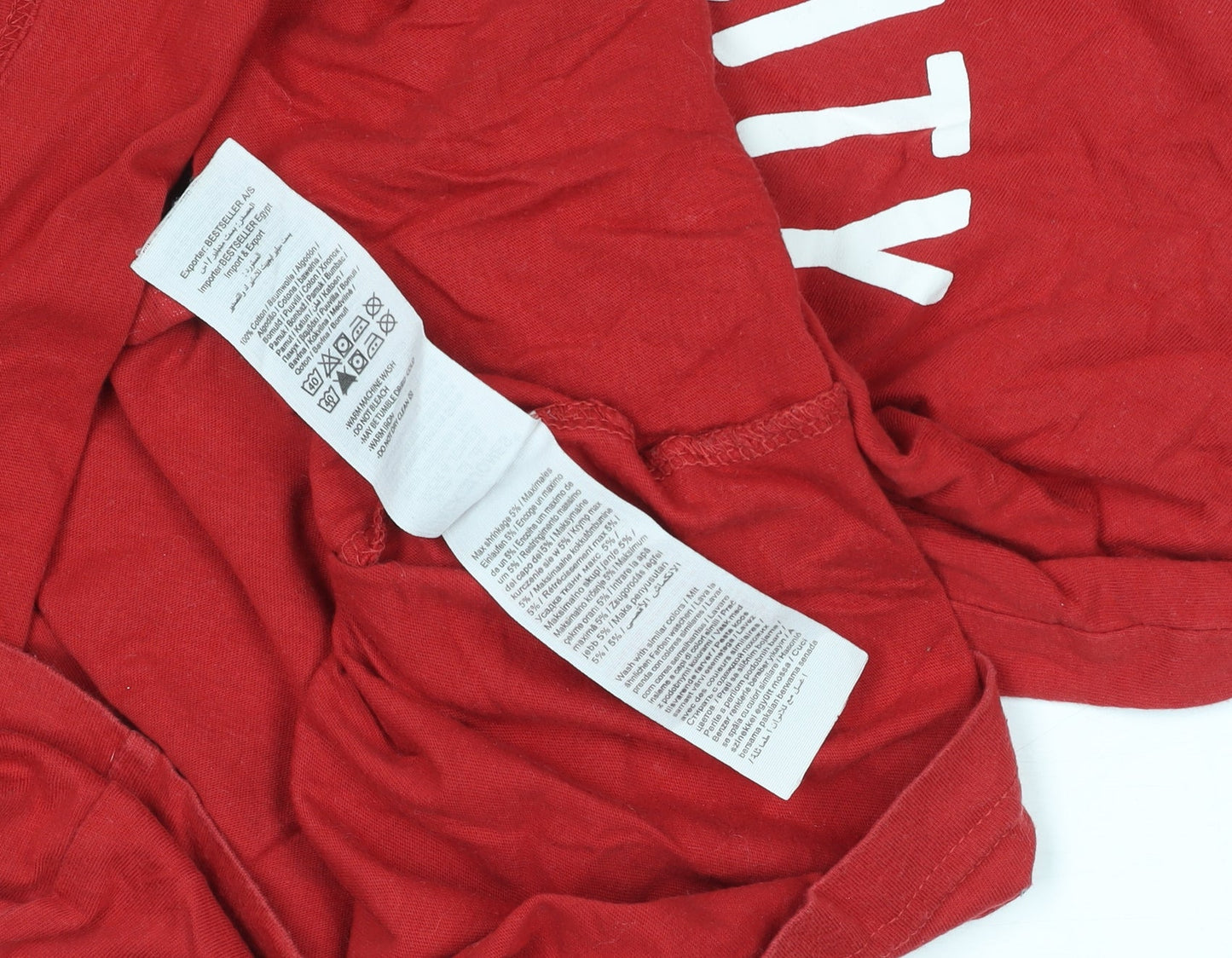 Mens UK Size XL JACK & JONES Red  T-Shirt