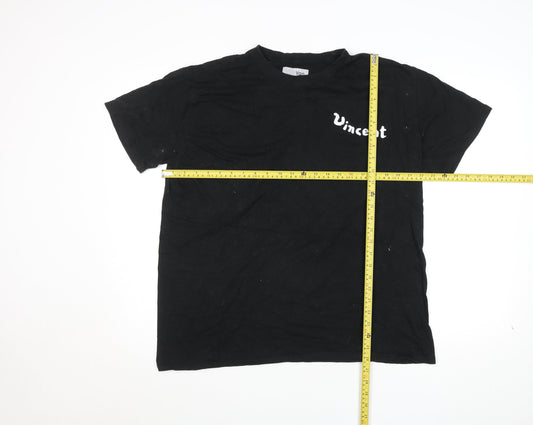 Van Gogh Museum Men’s Black Art Graphic T-Shirt Size M