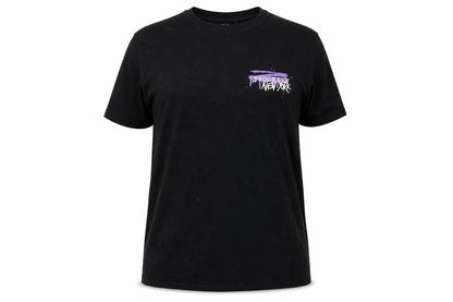 Womens UK Size M SHOK Black Basic T-Shirt