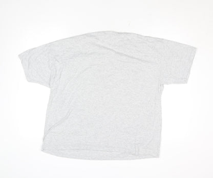 Mens UK Size 2XL Fruit of the Loom Grey  T-Shirt