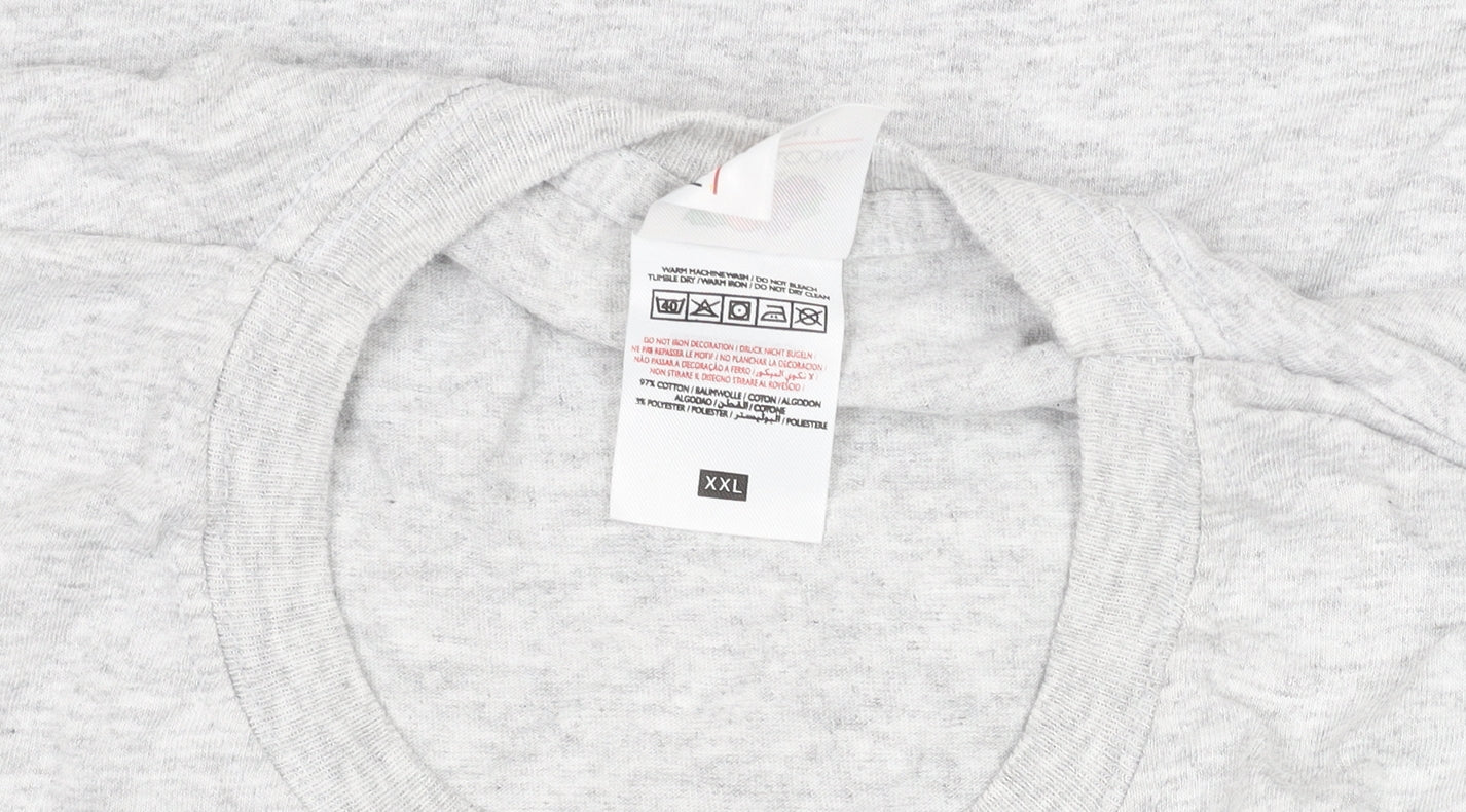 Mens UK Size 2XL Fruit of the Loom Grey  T-Shirt
