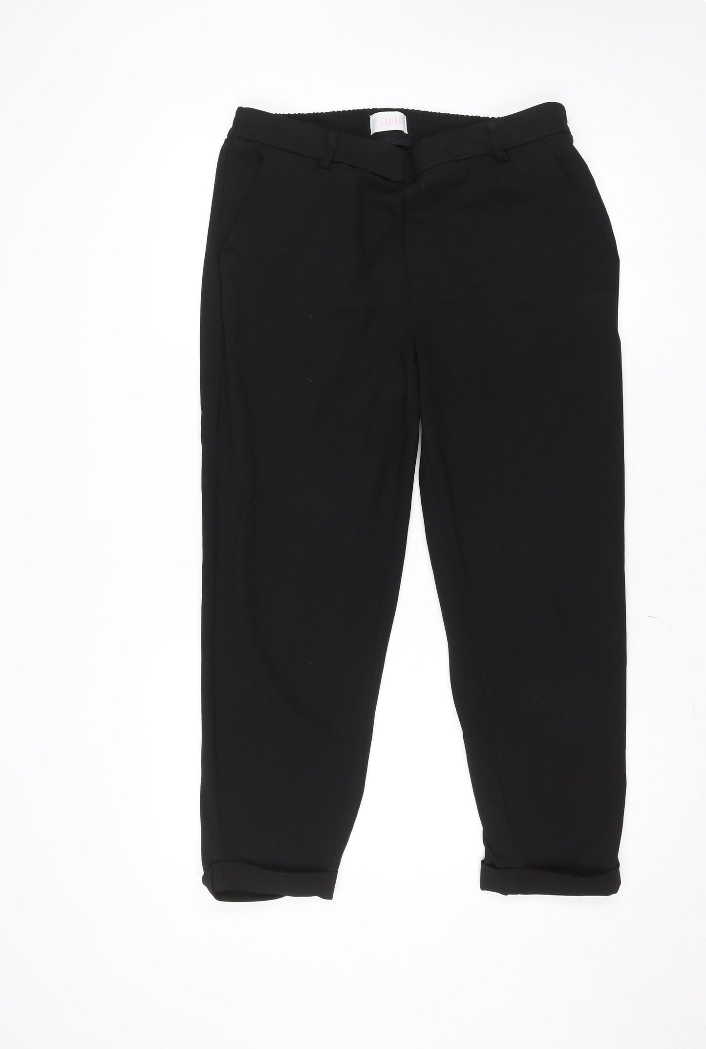 Womens UK Size 14 Savida Regular Fit Casual Workwear Business Black Trousers