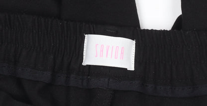 Womens UK Size 14 Savida Regular Fit Casual Workwear Business Black Trousers