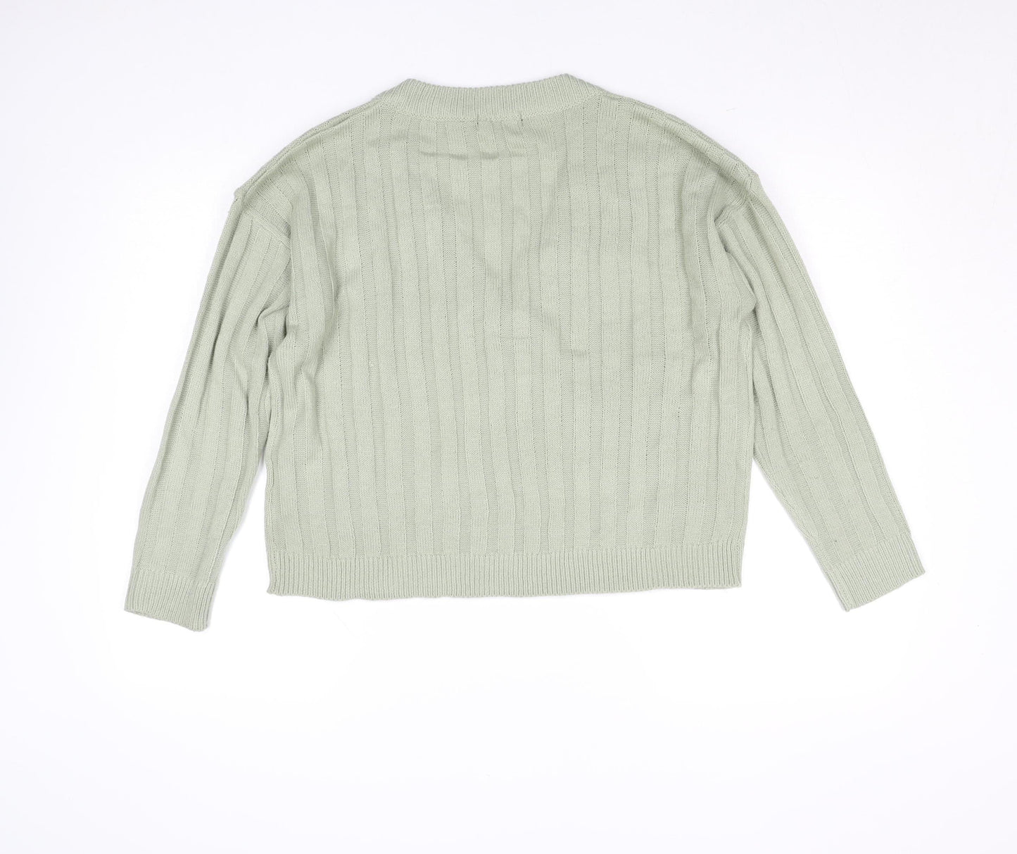 Womens UK Size 14 Brave Soul Green Pullover Jumper