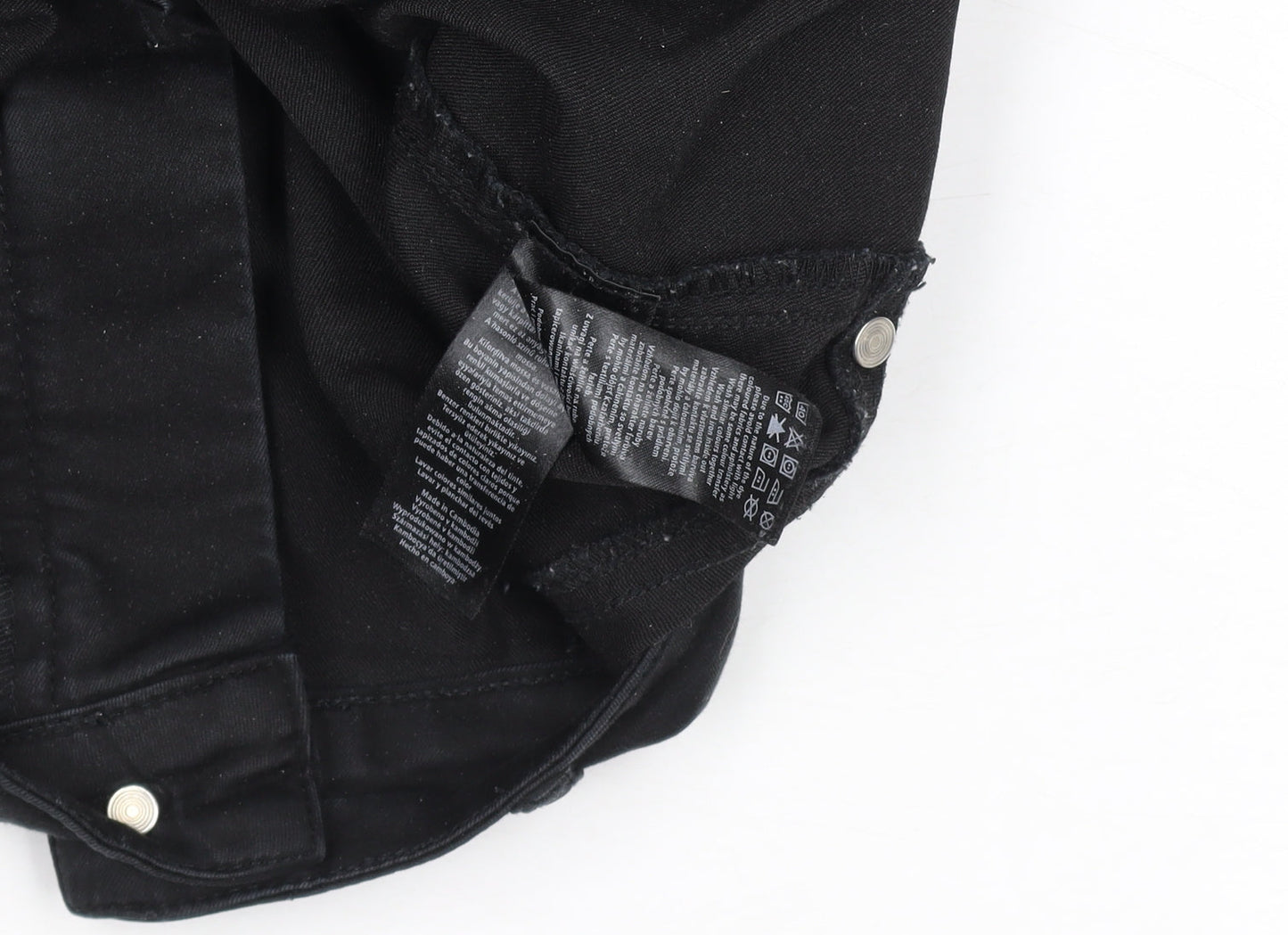 Womens UK Size 12 F&F Slim Fit Jegging Black Trousers