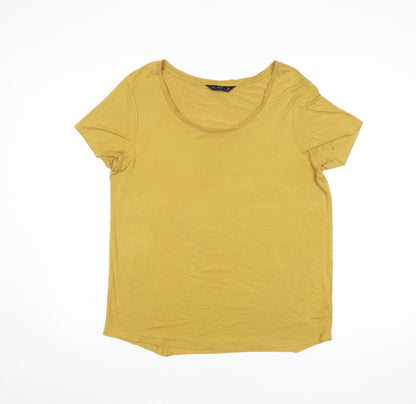 F&F Women's Yellow Short Sleeve Jersey T-Shirt Size 12