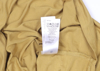 F&F Women's Yellow Short Sleeve Jersey T-Shirt Size 12