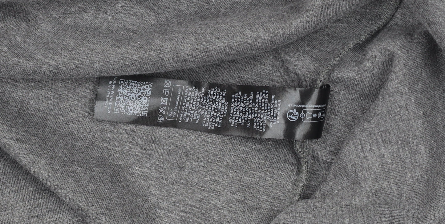 Mens UK Size M ASOS DESIGN Grey Henley Sweatshirt